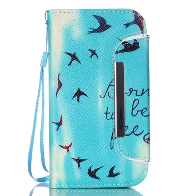 

MITI Printing Pattern PU Wallet Leather Case For Samsung Galaxy S4 i9500 flip cover split 2in1 detachable