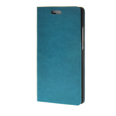 

MOONCASE Leather Side Flip Wallet Card Holder Stand Shell Pouch ЧЕХОЛ ДЛЯ Huawei Ascend P8 Blue