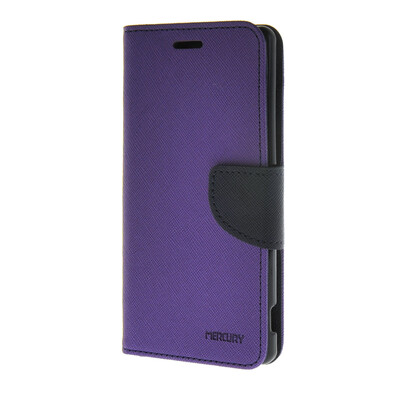 

MOONCASE Cross pattern Leather Flip Wallet Card Slot Stand Back чехол для Sony Xperia M4 Purple