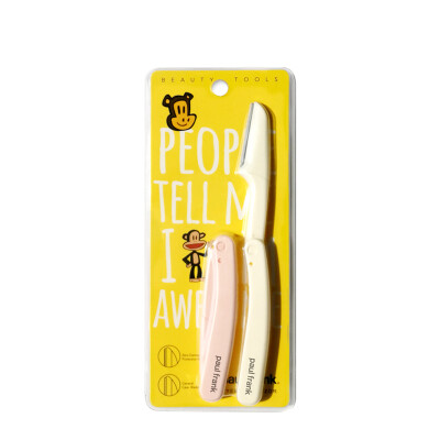 

Paulfrank American Tide brand big mouth monkey folding eyebrow knife 2 sticks Macro protection blade does not hurt skin plastic eyebrow shape suitable for beginners portable