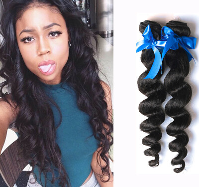 

WYF Loose Wave Virgin Hair 4Pcs 100 Unprocessed Indian Human Hair Loose Wave Hair Bundles