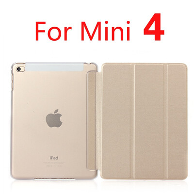 

Case for iPad Mini 4 3 2 1 Case PU Leather Silicone Soft Back Trifold Stand Auto SleepWake up Smart Cover for iPad Mini 2 Case