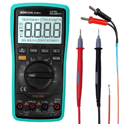 

KKMOON 17B 6000 Counts True RMS Full Protection Digital Multimeter Multifunction Handheld Meter with Battery And LCD Backlight Too