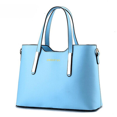 

SMOOZA Fashion handbag Solid Large Capacity Tote Bag Bolsa Feminina Sac A Main Leather Women Bags Ladies Luxury Shoulder Bag