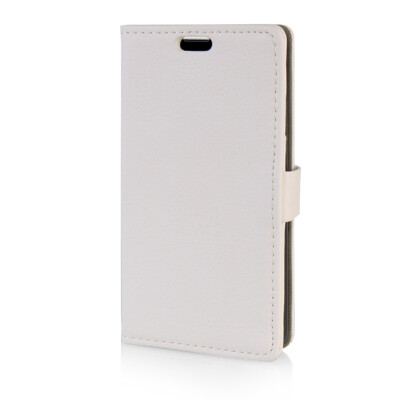 

MOONCASE Litch Skin Leather Side Flip Wallet Card Slot Pouch Stand Shell Back ЧЕХОЛ ДЛЯ LG L Bello D331 White