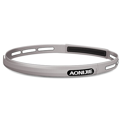 

AONIJIE sports headband with sweat belt for men&women outdoor hiking running wicking belt riding fitness silicone antiperspirant with gray