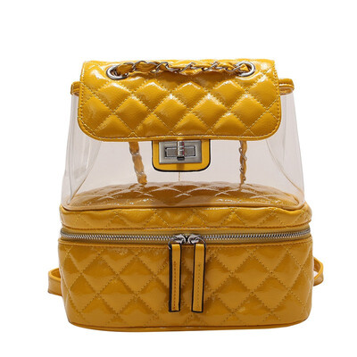 

2018 New Multi-function Backpack Transparent European Summer Tide Bag