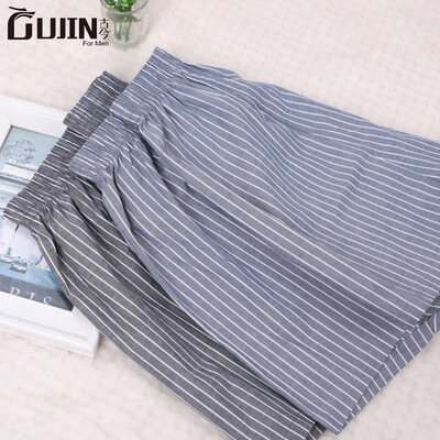 

Ancient&modern men GUJIN 2 loaded mens underwear cotton mens boxers four seasons casual loose Arro pants pajamas comfortable home pants ELHSJ51 cherry powder - denim blue XL