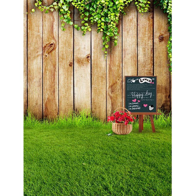 

Love wooden Wall Photo Backdrop 57FT Vinyl Fabric Cloth Digital Printing Photo Background s-612