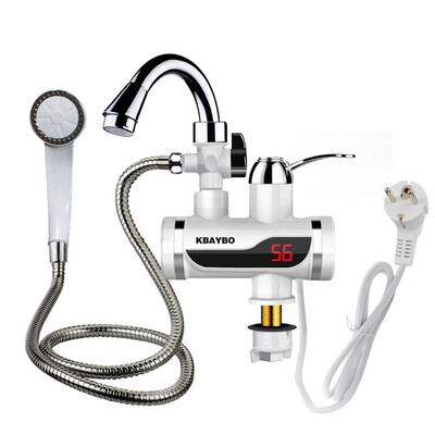 

KBAYBO 3000W electric water heater Temperature Display faucet for kitchen Instant Hot Water Tap Faucet tankless water heater