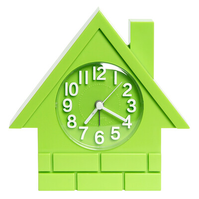 

Pearl Star PEARL Alarm Clock Creative Student Clock Childrens Bedroom Bedside Tables Fashion Small House Living Room Silent Watch Toys Alarm FP1100 Green
