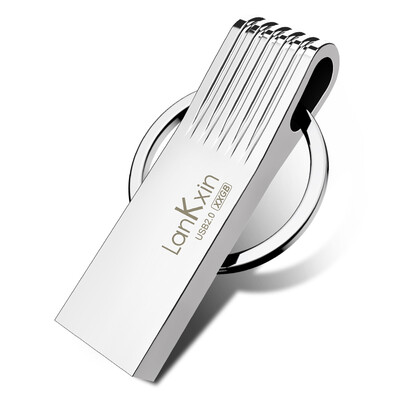 

Lanke core P8 64G metal with key ring waterproof computer office shockproof portable version U disk