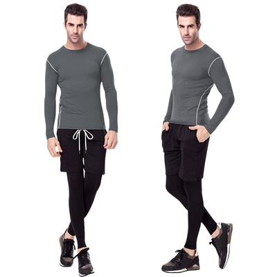 

Running Sets Fitness Tight Tracksuit Long T-Shirt Leggings Gym Sport Suit