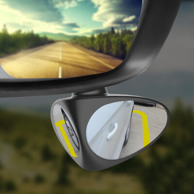 

Digalon car front&rear wheel blind zone mirror rearview mirror small round mirror 360 degree boundless super clear adjustable HD auxiliary reflective blind zone car supplies co-pilot - single