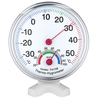 

Yuhuaze desktop disc hygrometer office household indoor&outdoor thermometer thermometer pink