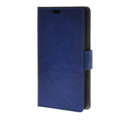 

MOONCASE Smooth PU Leather Flip Wallet Card Slot Bracket Back чехол для Sony Xperia E4 Blue