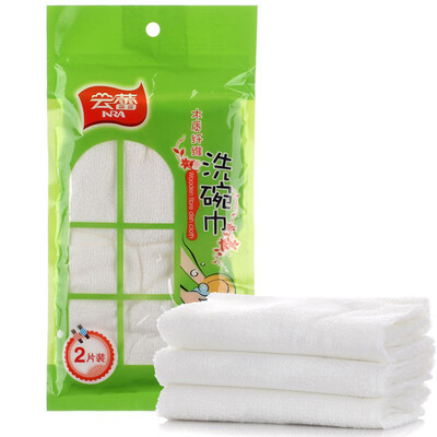 

Jingdong Supermarket Yunlei cloth cloth wood fiber scouring cloth washing towel wash cloth 26 26cm 2 pieces 10175