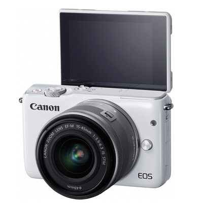 

Canon EOS M10 miniature single electric machine white EF-M 15-45mm f 35-63 IS STM