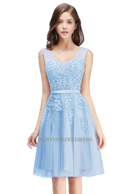 

Beautiful Lace Short Evening Dress Sexy Chiffon Homecoming Dresses