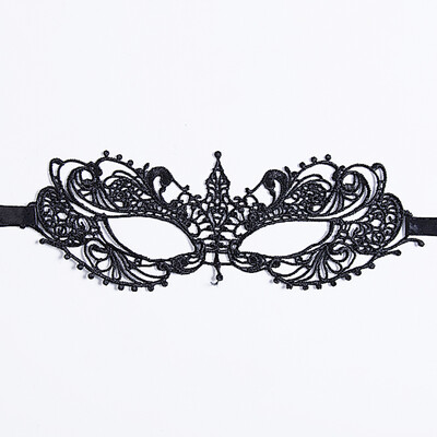 

Womens Fashion Sexy Black Lace Venetian Halloween Party Masquerade Ball Eye Mask Gift Catwoman Cosplay