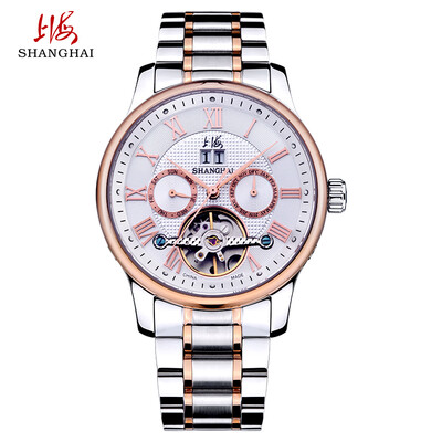 

Shanghai SHANGHAI watch dynamic flywheel series automatic mechanical clock mens watch SH6003R