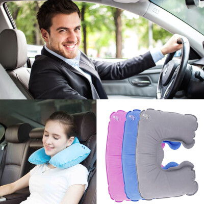 

Inflatable Travel Pillow Air Cushion Neck Rest U-Shaped Plane Flight Portable