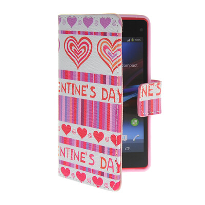 

MOONCASE Pattern Style Leather Side Flip Wallet Card Slot Pouch Stand Shell Back ЧЕХОЛ ДЛЯ Sony Xperia Z1 Compact (Mini)