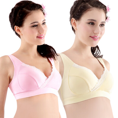 

Pregnant women pregnant women underwear breastfeeding breastfeeding pregnant women bra set TY1909 powder + yellow l