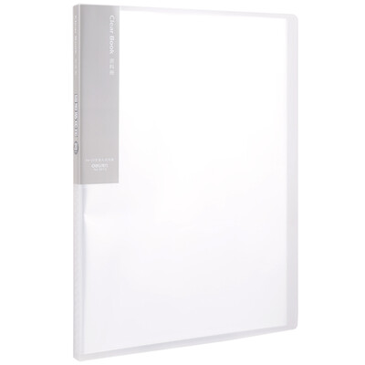 

Deli) 5013 color semi-lens surface through the inside pages A4 brochure / documentary / document bag -20 pages transparent