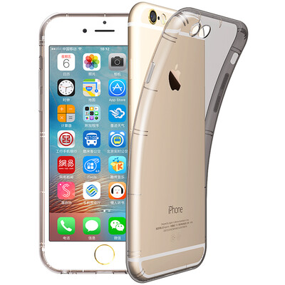 

BIAZE Apple 6 / 6S Plus Телефонный чехол iPhone6 ​​/ 6S Plus Корпус All-Inclusive Прозрачная мягкая подушка безопасности JK07- Серый