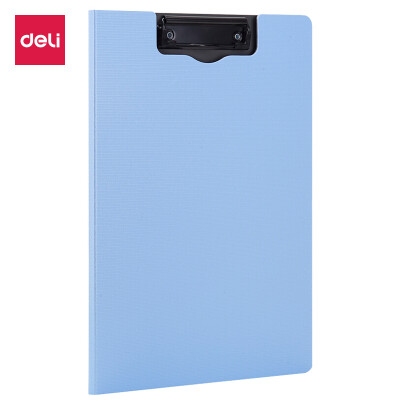 

Deli deli vertical folding board folder folder A4 folder test paper clip blue 5016