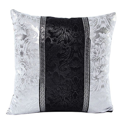 

Cntomlv Vintage Black Silver Floral Cushion Cover Throw Patchwork Pillow Case Car Sofa Decor Pillowcase Home Decorative Pillow