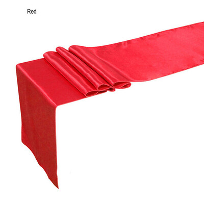 

12" x 108" Satin Table Runner Wedding Venue Decorations Wedding Party 8 Colors