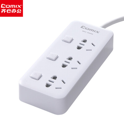 

Coxy Comix 3 m 3 bit combination hole new GB sub-control anti-electricity socket patch panel plug plug wiring board tow board independent switch PC-3030D