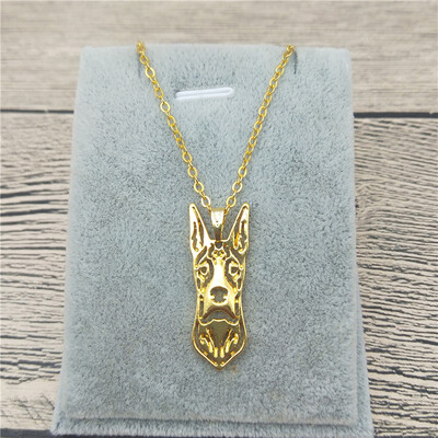 

New Great Dane Necklace Trendy Style Great Dane Pendant Necklace Gold Color Silver Color Pet Dog Jewellery Women Charm Jewelery