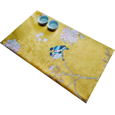

Freeshipping Ink Wash Paint Bird Цветочная теплоизоляция Обеденный стол Mat Placemat Диски Bowl Coasters Водонепроницаемый скользкий мат
