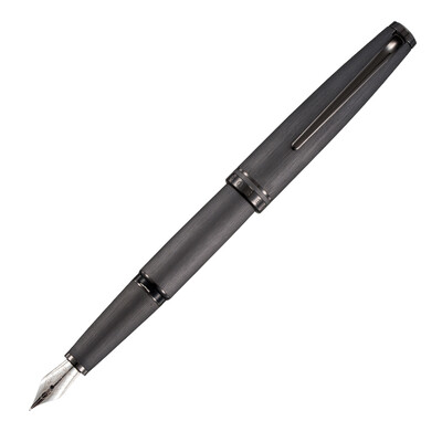 

Hero HERO 981-1 brushed gun gray aluminum set rod imitation platinum parts gold pen