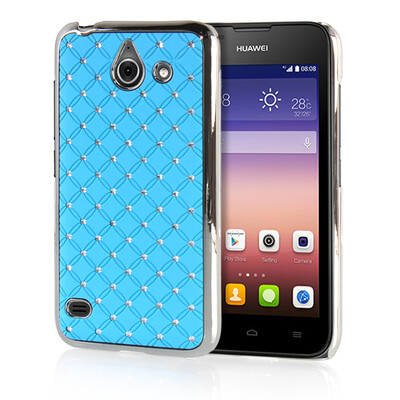 

MOONCASE Hard Chrome Plated Star Bling Back ЧЕХОЛ ДЛЯ Huawei Ascend Y550 Azure