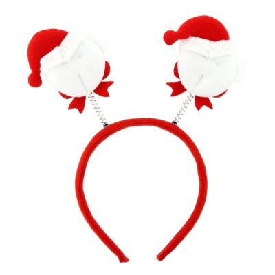 

Red Double Head Christmas Bear Festive Headgear Hat /Headband Decor