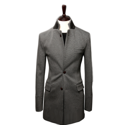 

Zogaa Autumn And Winter Mens Suit Double Splice Leather Collar