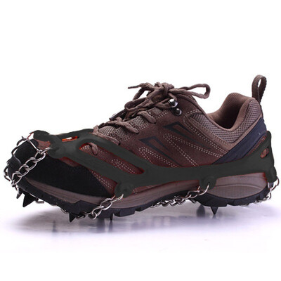 

Mallorca Mallory Outdoor Crampon Anti-slip Shoe Cover Snow Climbing Equipment Snow Claw Mountaineer Spike Chain Black