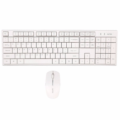 

METOO Wireless Keyboard&Mouse USB Mechanical Mute Keyboard Mouse Combo for Notebook Desktop Computer Office Game Home