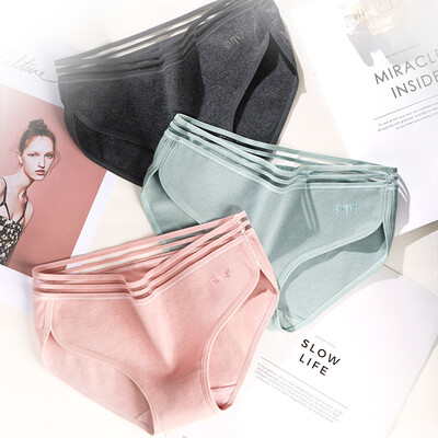 

Dream time 4 strips underwear female cotton lace less ladies underwear low waist no trace sexy triangle MM022 black hemp gray light orange light pink