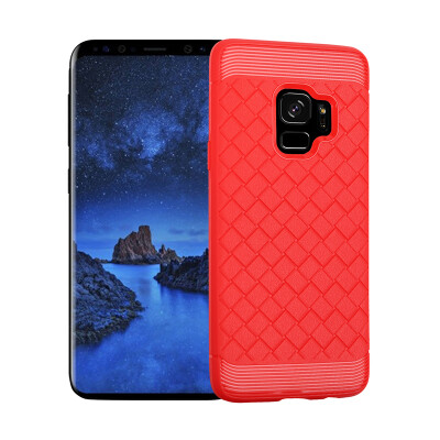 

Goowiiz Luxury Phone Case For Samsung Galaxy S9S9 Plus Ultra Thin Ventilation Grid Weave Soft Anti fall Full Protective