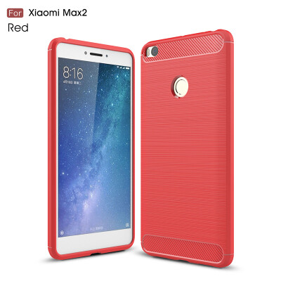 

Goowiiz Phone Case For Xiaomi Mi MaxMax 2 Fashion Slim Carbon Fiber TPU Soft Silicone Prevent falling