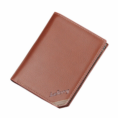 

Youth Men Short Wallets Horizontal Students Leather Purse