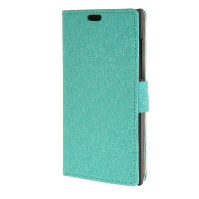 

MOONCASE Maze grid Style Wallet Leather Card Slot Bracket Back чехол для BlackBerry Leap Green