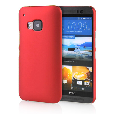 

MOONCASE Hard Rubberized Rubber Coating Devise Back ЧЕХОЛ ДЛЯ HTC One M9 Red