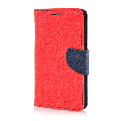 

MOONCASE Leather Side Flip Wallet Card Slot Pouch Stand Case Cover for Samsung Galaxy S6 Red