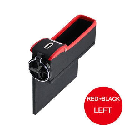 

Car Seat Crevice Storage Box Coin Collector Cup Holder PU Car Storage Box Organizer Gap Slit Filler Stowing Tidying Accessories